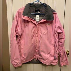 Women’s The North Face pink nylon windbreaker, size L